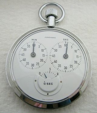 Vintage Junghans German Stop Pocket Watch