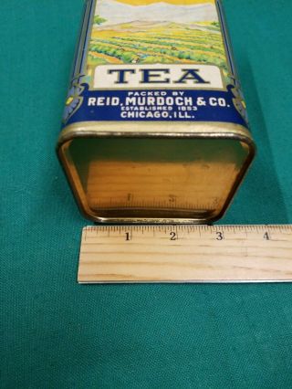 Vintage Monarch Orange Pekoe Tea Tin CARDBOARD Can 3