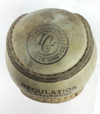 Vintage Lowe & Campbell Horsehide Regulation Playground Ball