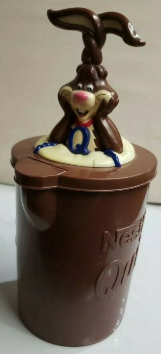 Vintage Nestle Quik Nesquik Bunny Brown Plastic Chocolate Milk Pitcher 1019