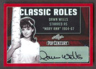 2019 Leaf Pop Century Metal Classic Roles Red Dawn Wells 2/2 Autograph Auto