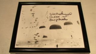 101st Airborne Band Of Brothers Signed 8x10 Framed Photo Wild Bill Guarnere Wwii