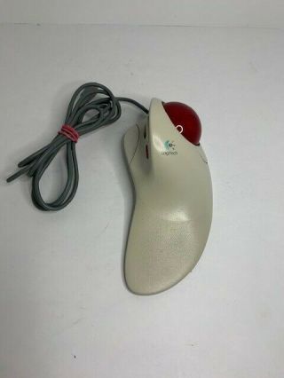 Logitech Trackman Marble Fx Ps2 Mouse T - Cj12 Vintage