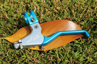 Vintage Avid Speed Dial Ultimate Left Brake Lever Turquoise Silver Cnc Retro Mtb
