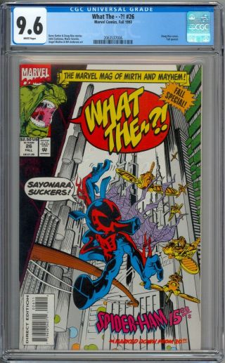 What The.  ? 26 Cgc Graded 9.  6 Nm,  1st Appearance Spider - Ham 2099 Marvel 1993