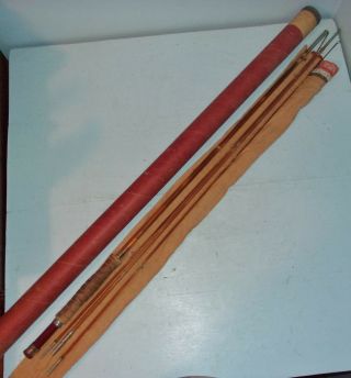 Vintage South Bend No.  59 Split Bamboo Fly Rod 9 
