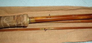 Vintage South Bend No.  59 Split Bamboo Fly Rod 9 ' w/ Sleeve & Tube Extra Tip 3
