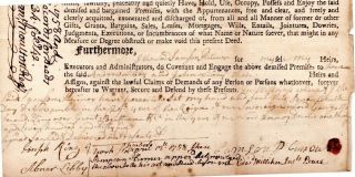 1755,  SCARCE,  2 pence embossed revenue,  Scarborough,  Maine,  Edward Miliken 3