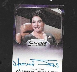 Marina Sirtis As Troi Star Trek Star Trek Aliens Autograph Card