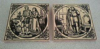 Victorian John Moyr Smith For Minton Hollins Tileworks Shakespearean Series Tile