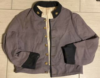 Authentic Civil War 1 Star General Infantry Shell Jacket Coat - Rare Find