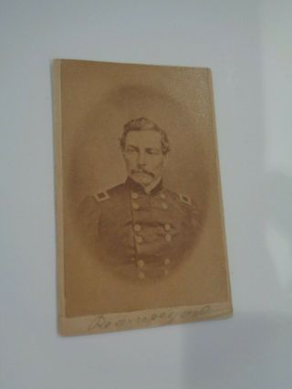 Carte De Viste Of General Pierre G.  T.  Beauregard - Early War Image - Cdv