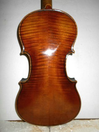 Vintage Antique Old " Grancino " 2 Pc.  Curly Maple Back Full Size Violin - Nr