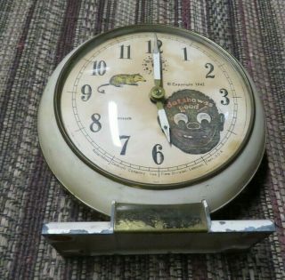 Vintage Lux Alarm Clock W/racist Black Face And Possum - African American