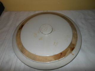Antique Stoneware Pottery Crock Lid - 14” Diameter.  11” Inside