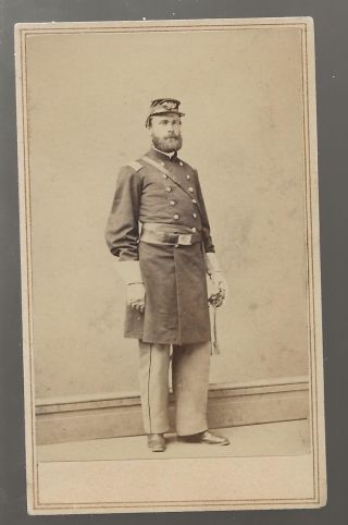 Civil War Cdv Union Colonel George P Bissell 25th Connecticut Volunteers