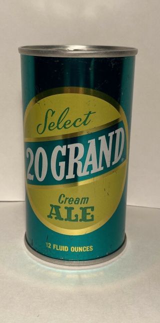 Select 20 Grand Cream Ale Pull Tab Can: Associated Brewing - 3 Cities Version.