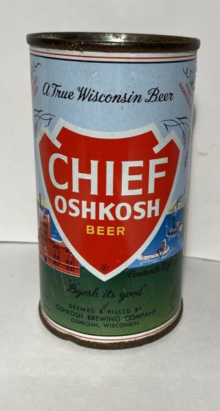 Chief Oshkosh Beer Juice Tab Can: Oshkosh Brewing - Oshkosh,  WI 2