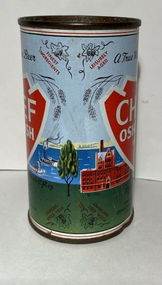 Chief Oshkosh Beer Juice Tab Can: Oshkosh Brewing - Oshkosh,  WI 3