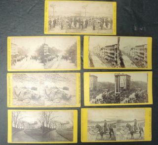 7 E & Ht Anthony Civil War Stereoptican Stereo Cards William Tecumseh Sherman