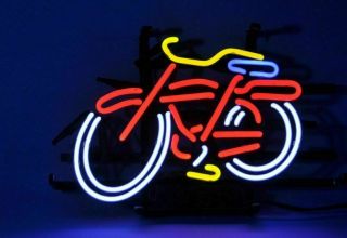 Belgium Fat Tire Bicycle Bike Man Cave Neon Light Sign 10 " X10 "