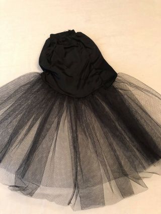 Vintage 1956 Madame Alexander Cissy Black Slip For Torso Gown Clothes