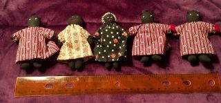 Vintage Americana,  Folk Art Hand Made Mini Dolls