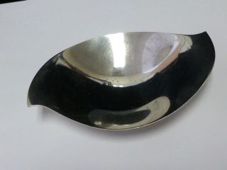 Vintage 1950 ' s Tiffany & Co.  Sterling Footed Art Deco Bowl (Model No.  23356L) 2