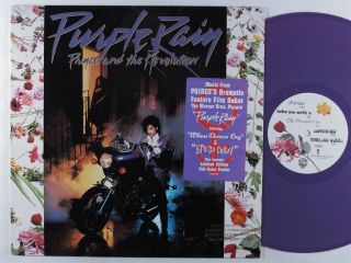 Prince & The Revolution Purple Rain Warner Bros Lp Vg,  Purple Vinyl Promo