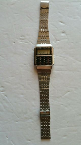 Rare Vintage 1984 Casio Ca - 502 Digital Calculator Watch Made In Japan Module 437