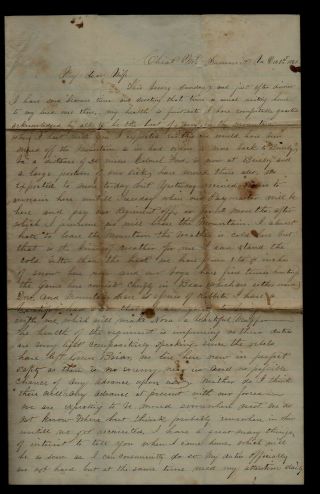 Civil War Letter - 32nd Ohio Infantry - On Cheat Mountain In (west) Virginia