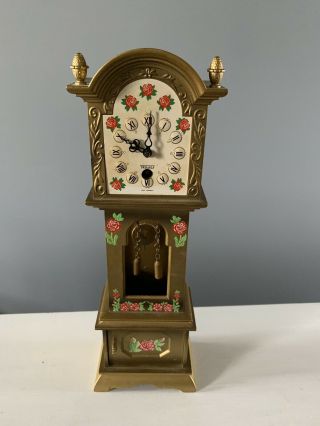 Collectible Vintage Trenkle Minature Grandfather Clock Made In Germany