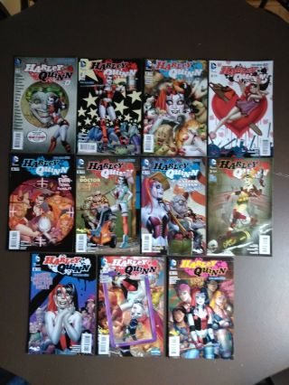 Harley Quinn 0,  1,  2,  3,  4,  5,  6,  7,  8,  9,  10 First Prints 52 Series