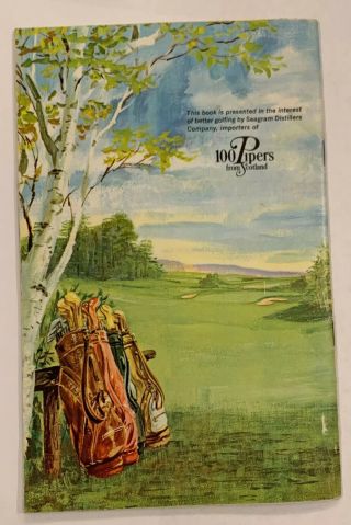 Seagram ' s Guide to Strategic Golf,  Phil Galvano 1960s Promotional Booklet C1 2