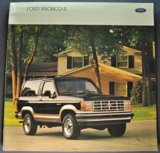 1989 Ford Bronco Ii Truck Brochure Eddie Bauer Xlt 4x4 89