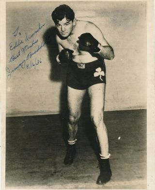 James Braddock - Vintage Sepia Signed Photograph In 1936