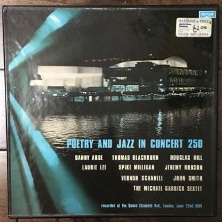 Poetry & Jazz In Concert 250 Michael Garrick Sextet Lp Uk 1970 Argo Jazz Rare Nm