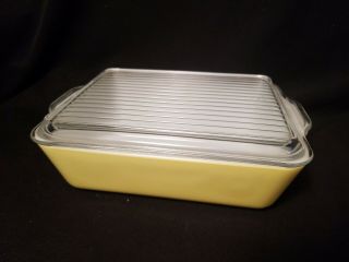 Vintage Pyrex 8pc Primary Refrigerator Dish Set 501 502 503 Yellow Blue Red 2