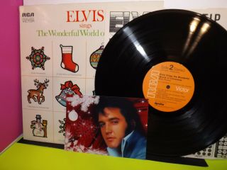 Elvis Presley:12 " Lp The Wonderful World Of Christmas {vinyl,  Cover,  Sleeve Ex}rca