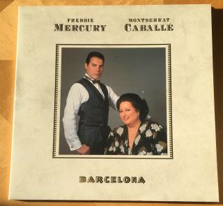 Freddie Mercury / Montserrat Caballe Barcelona Uk 1988 Polh 44 Lp Ex Emb 1st
