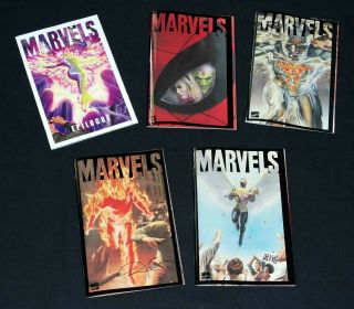 Marvels 1 - 4,  Epilogue Set Issue 1 Signed W/coa Kurt Busiek 1994 Marvel Comics