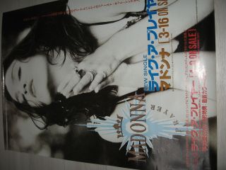 Madonna Like A Prayer Promo Poster Japan Mega Rare Warner