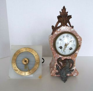 Vintage Clock Parts Repair French Provincial Marble Mid Century Hammond Regent