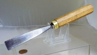 Vintage German Made Wood Carving Gouge Chisel 3 Sweep 7/8 " Cut 10 - 3/8 " Long