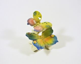 Karl Ens Butterflies 3.  5 ",  Vintage Handpainted Porcelain Figurine