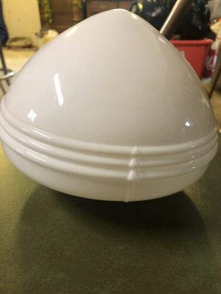Vintage White Milk Glass Art Deco Shade/globe For Lamp/light