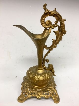 Antique B&h Bradley Hubbard Bronze Iron Ewer Vase Urn 10.  5 "