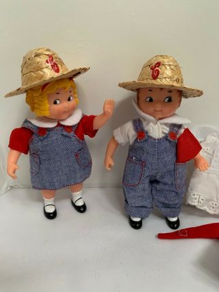 Vintage Fibre Craft Campbell Soup Kids Collector Dolls 1995 5” & Clothes 3