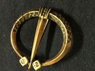 Vintage Snorre Bronze Brooch/pin Made In Norway A Viking Kopi