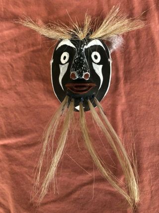 Hand Carved Painted Sonora Tucson Arizona Yaqui Indian Pascola Dance Mask